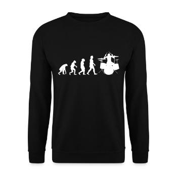 Batterie Drummer Evolution - Sweat-shirt Unisexe - noir - Devant - Alina (178cm) & Michal (187cm)