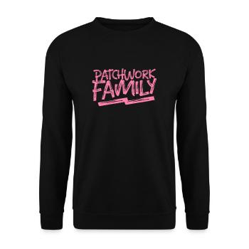 Patchwork Familie Patchworkfamilie Stieffamilie - Unisex Pullover - Schwarz - Vorne - Alina (178cm) & Michal (187cm)