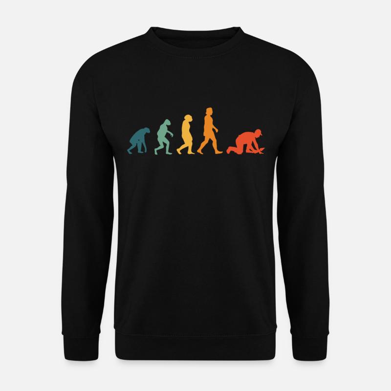 Fliesenleger Evolution Retro Mosaikleger - Unisex Pullover - Schwarz
