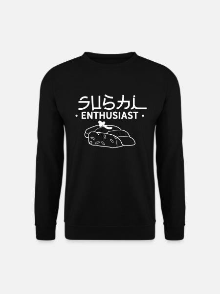 Sushi Enthusiast Japan Essen Sushiliebhaber - Unisex Pullover - Schwarz