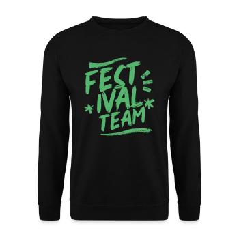 Festival Team Music Music Festival Festivals - Unisex Sweatshirt - black - Front - Alina (178cm) & Michal (187cm)