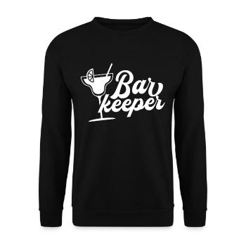 Bartender Profession Barman Bar Beverage Mixer - Unisex Sweatshirt - black - Front - Alina (178cm) & Michal (187cm)