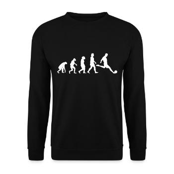 Footballeur Evolution Football footballeur - Sweat-shirt Unisexe - noir - Devant - Alina (178cm) & Michal (187cm)