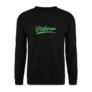 Historiker Job Historisch Geschichte Historik - Unisex Pullover - Schwarz - Vorne - Alina (178cm) & Michal (187cm)