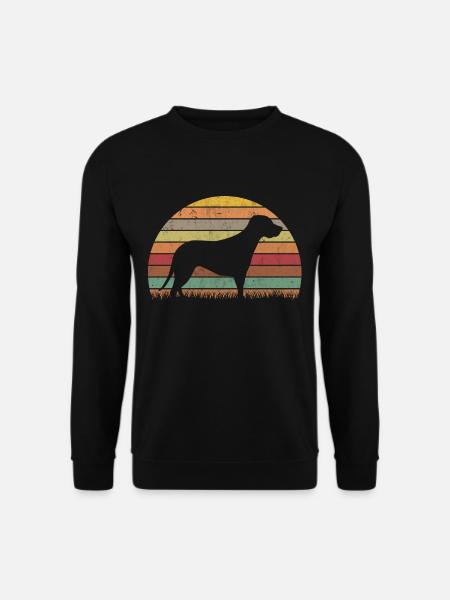 Brandlbracke Retro Bracke Hund Jagdhund - Unisex Pullover - Schwarz