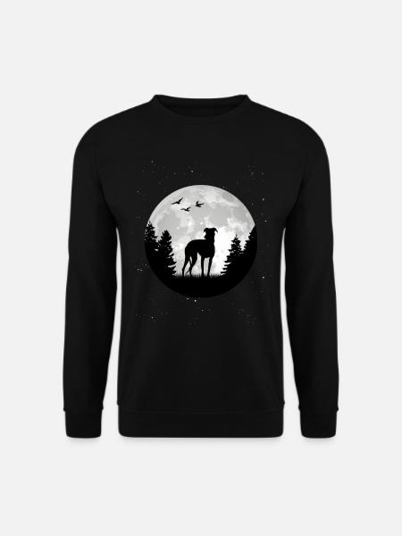 Greyhound Moon British Greyhound Owner - Unisex Sweatshirt - black