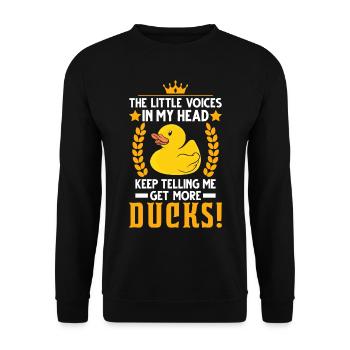 Canard en caoutchouc - Sweat-shirt Unisexe - noir - Devant - Alina (178cm) & Michal (187cm)