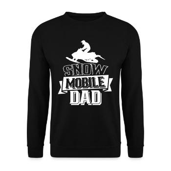 Snowmobile Papa Snowmobile Snowmobile Driver - Unisex Sweatshirt - black - Front - Alina (178cm) & Michal (187cm)
