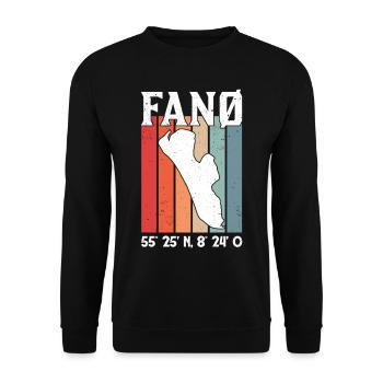 Fanö Coordonnées Danemark Vacances Fanø - Sweat-shirt Unisexe - noir - Devant - Alina (178cm) & Michal (187cm)