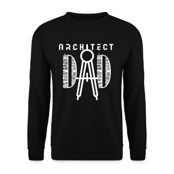 Architekt Papa Architektur Student Architektin - Unisex Pullover - Schwarz - Vorne - Alina (178cm) & Michal (187cm)