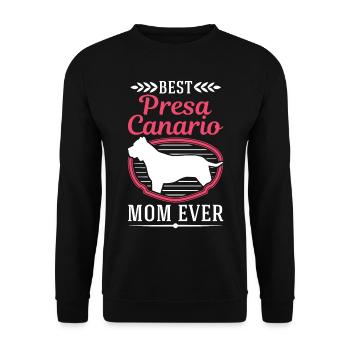 Best Presa Canario Mom Ever Dogo Canario - Unisex Pullover - Schwarz - Vorne - Alina (178cm) & Michal (187cm)