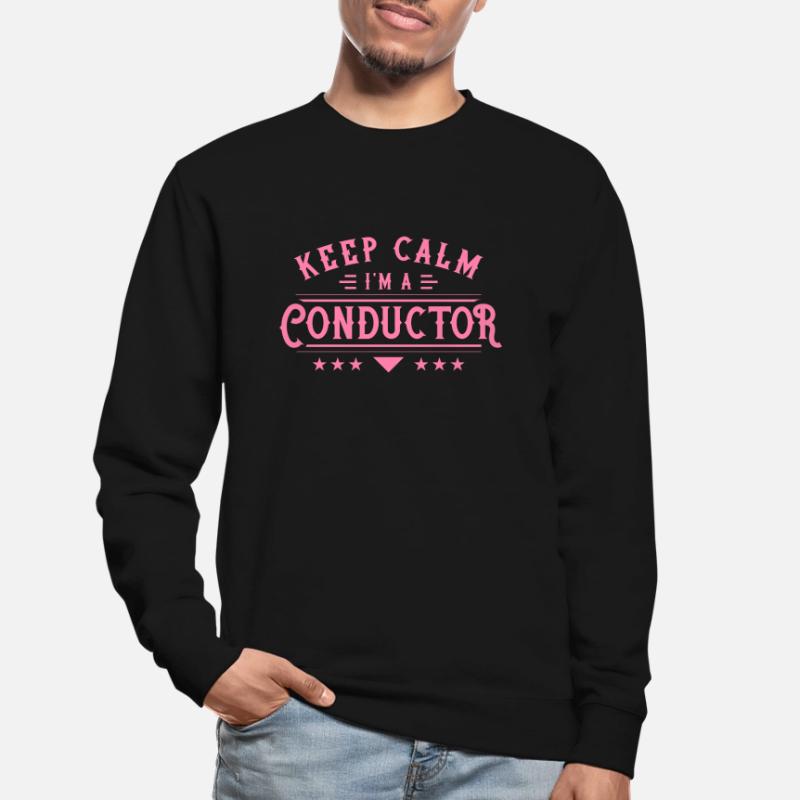 Bleib ruhig ich bin ein Dirigent Dirigentin Sprüch Unisex Pullover