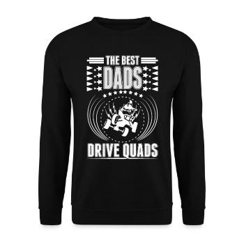 Quad Bike Dad Atv 4x4 Rider Biker - Unisex Sweatshirt - black - Front - Alina (178cm) & Michal (187cm)