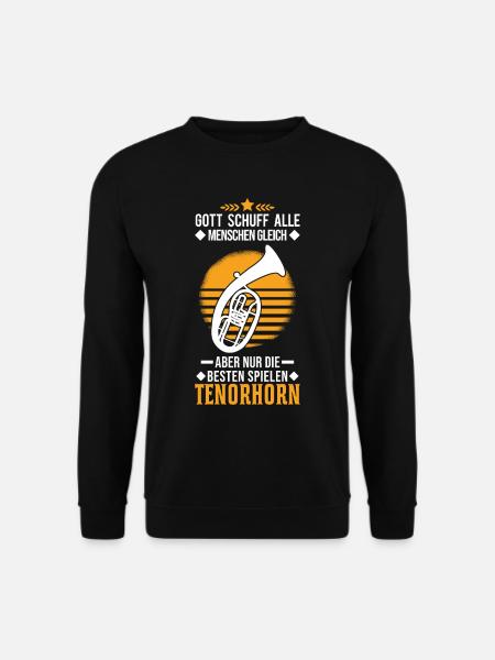 Tenorhorn Tenorhornist Tenorhornspieler - Unisex Pullover - Schwarz