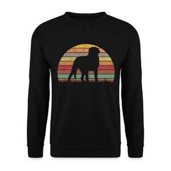 Grand chien de montagne suisse - Sweat-shirt Unisexe - noir - Devant - Alina (178cm) & Michal (187cm)