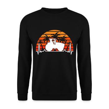 Tractor Evolution Farmer Tractor Driver Farmer - Unisex Sweatshirt - black - Front - Alina (178cm) & Michal (187cm)