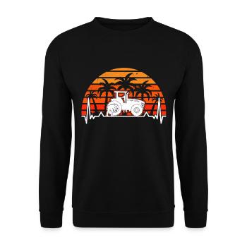 Machines agricoles Mécanicien Evolution Tracteur - Sweat-shirt Unisexe - noir - Devant - Alina (178cm) & Michal (187cm)