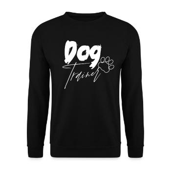 Dog Trainer Dog School Dog Handler Saying - Unisex Sweatshirt - black - Front - Alina (178cm) & Michal (187cm)