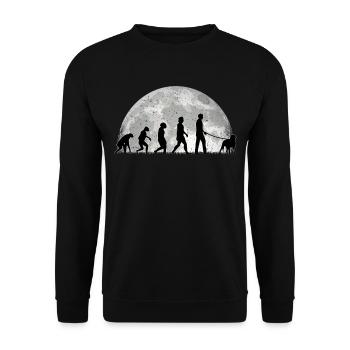 Grand chien de montagne suisse - Sweat-shirt Unisexe - noir - Devant - Alina (178cm) & Michal (187cm)