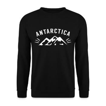 Expédition Antarctique Pingouin Pôle Sud Voyage - Sweat-shirt Unisexe - noir - Devant - Alina (178cm) & Michal (187cm)