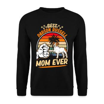 Best Parson Russell Mom Ever - Unisex Sweatshirt - black - Front - Alina (178cm) & Michal (187cm)