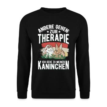 Fliesenleger Therapie Mosaikleger Plattenleger - Unisex Pullover - Schwarz - Vorne - Alina (178cm) & Michal (187cm)