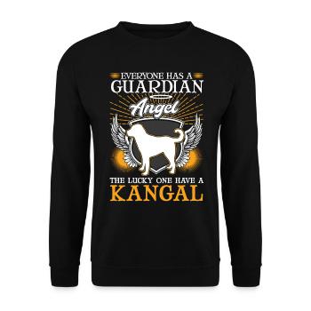 Kangal Guardian Angel Anatolian Shepherd Dog - Unisex Sweatshirt - black - Front - Alina (178cm) & Michal (187cm)