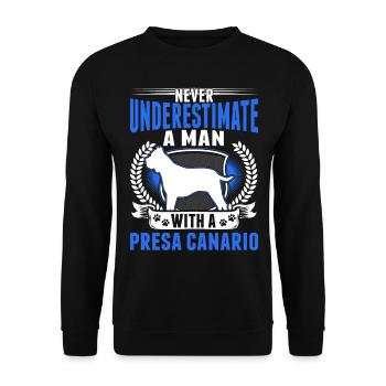Presa Canario Mann Dogo Canario - Unisex Pullover - Schwarz - Vorne - Alina (178cm) & Michal (187cm)