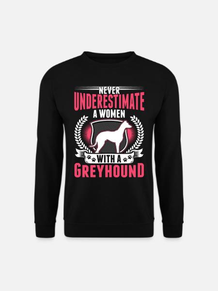 Greyhound Mrs British Greyhound - Unisex Sweatshirt - black
