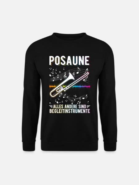 Posaune Begleitinstrument Posaunist - Unisex Pullover - Schwarz