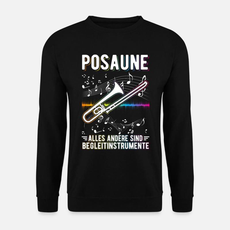 Posaune Begleitinstrument Posaunist - Unisex Pullover - Schwarz