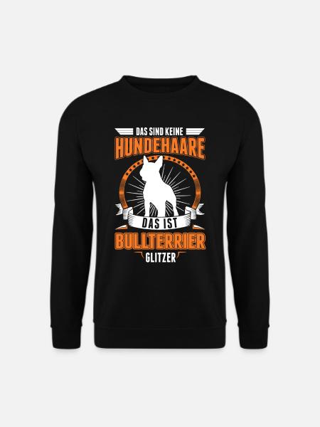 Bullterrier Glitzer Miniature Bull Terrier - Unisex Pullover - Schwarz