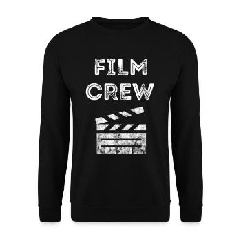 Film Crew Regisseur Filemacher Kameramann Filmkame - Unisex Pullover - Schwarz - Vorne - Alina (178cm) & Michal (187cm)