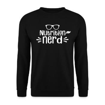 Nutrition Nerd Profession Expert Nutritionniste - Sweat-shirt Unisexe - noir - Devant - Alina (178cm) & Michal (187cm)