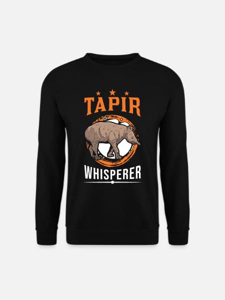 Tapir Whisperer Tapir Flüsterer - Unisex Pullover - Schwarz