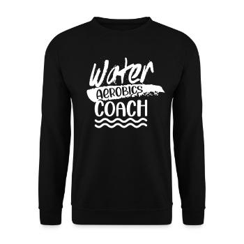 Wassergymnastik Entraîneur Aquagym Wasser - Sweat-shirt Unisexe - noir - Devant - Alina (178cm) & Michal (187cm)