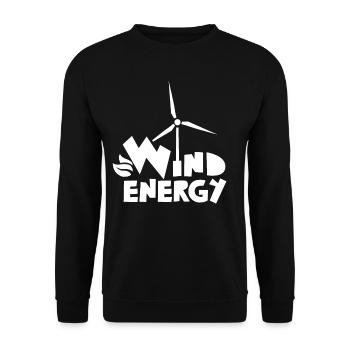 Wind turbine Wind turbine Wind turbine Wind turbine - Unisex Sweatshirt - black - Front - Alina (178cm) & Michal (187cm)
