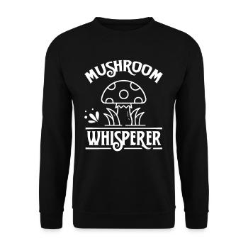 Mushroom Whisperer Mushroom Picking Mushrooms Mushroom Pickers - Unisex Sweatshirt - black - Front - Alina (178cm) & Michal (187cm)