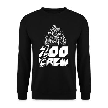 Zoo Crew Profession Zookeeper Zookeeper - Unisex Sweatshirt - black - Front - Alina (178cm) & Michal (187cm)