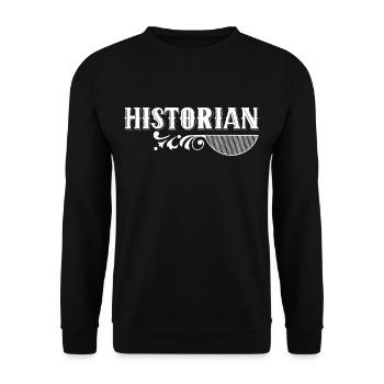 Historian History History History Teacher - Unisex Sweatshirt - black - Front - Alina (178cm) & Michal (187cm)