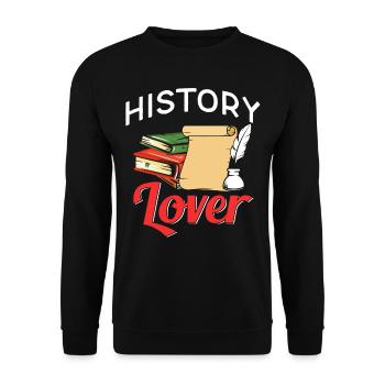 History Lovers Historian Profession History - Unisex Sweatshirt - black - Front - Alina (178cm) & Michal (187cm)