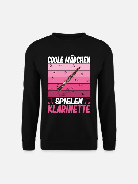 Klarinette Klarinettist - Unisex Pullover - Schwarz