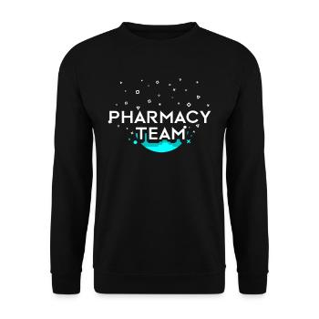 Apotheken Team Apotheker Pharmazeut Apotheke - Unisex Pullover - Schwarz - Vorne - Alina (178cm) & Michal (187cm)