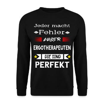 Ergotherapeuten Physios Therapeuten Ergotherapeut - Unisex Pullover - Schwarz - Vorne - Alina (178cm) & Michal (187cm)
