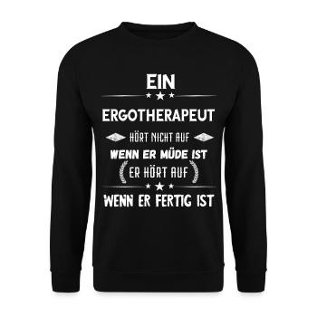 Ergotherapeut Ergotherapie Medizin Physios Therape - Unisex Pullover - Schwarz - Vorne - Alina (178cm) & Michal (187cm)