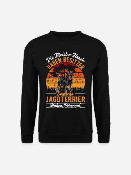 Deutscher Jagdterrier Personal - Unisex Pullover - Schwarz