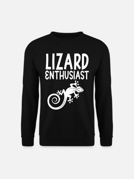 Eidechsen Enthusiast Reptil Lizard Eidechse - Unisex Pullover - Schwarz