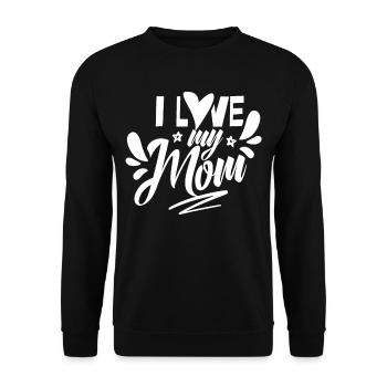 J’aime ma mère Fête des mères Maman Maman Maman Maman - Sweat-shirt Unisexe - noir - Devant - Alina (178cm) & Michal (187cm)