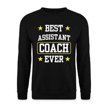 Best Assistant Coach Ever Assistant - Unisex Sweatshirt - black - Front - Alina (178cm) & Michal (187cm)