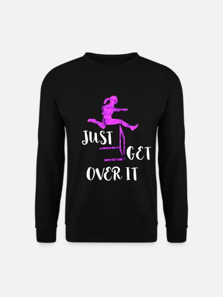 Just Get Over It Hürdenläuferin Hürdenlauf Leichta - Unisex Pullover - Schwarz